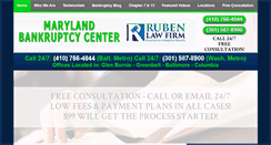 Desktop Screenshot of mdbankruptcycenter.com