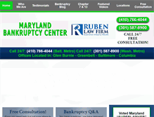 Tablet Screenshot of mdbankruptcycenter.com